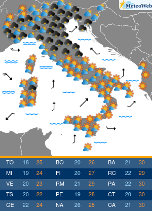 Giovedi 17 Settembre Previsioni Meteo Giovedi 17 Settembre