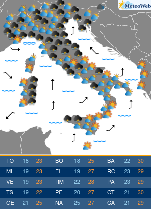 Previsioni Meteo Venerdi 18 Settembre