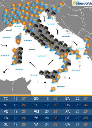 Sabato 19 Settembre Previsioni Meteo Sabato 19 Settembre
