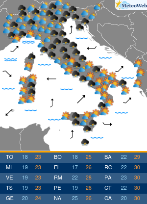Previsioni Meteo Venerdi 18 Settembre