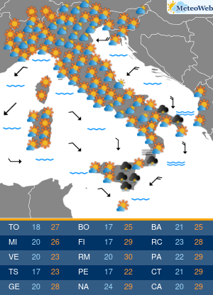 Martedi 22 Settembre Previsioni Meteo Martedi 22 Settembre