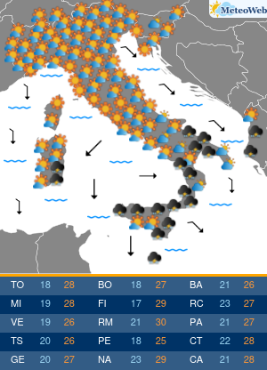 Domenica 20 Settembre Previsioni Meteo Domenica 20 Settembre