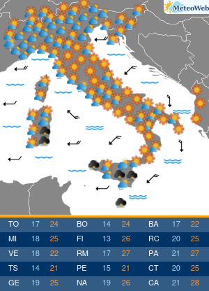 Previsioni Meteo Mercoledi 23 Settembre