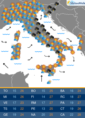 Giovedi 24 Settembre Previsioni Meteo Giovedi 24 Settembre
