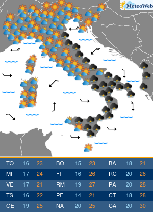 Venerdi 25 Settembre Previsioni Meteo Venerdi 25 Settembre