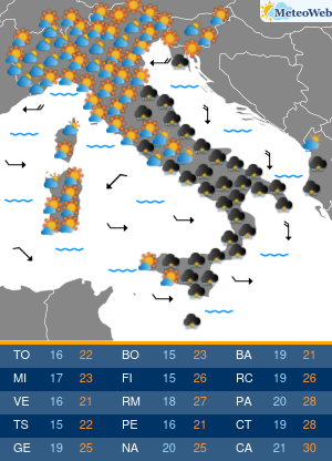 Venerdi 25 Settembre Previsioni Meteo Venerdi 25 Settembre