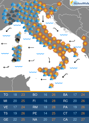 Giovedi 1 Ottobre Previsioni Meteo Giovedi 1 Ottobre