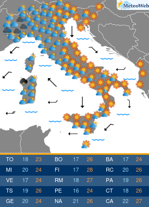 Giovedi 1 Ottobre Previsioni Meteo Giovedi 1 Ottobre