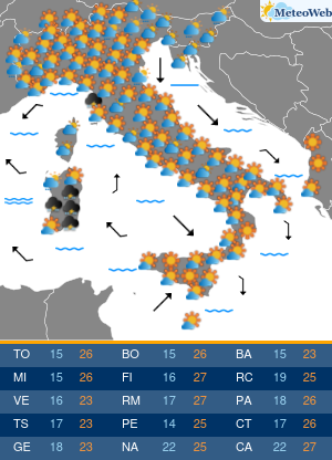 Lunedi 5 Ottobre Previsioni Meteo Lunedi 5 Ottobre