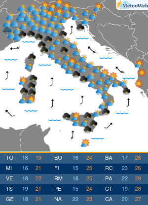Mercoledi 7 Ottobre Previsioni Meteo Mercoledi 7 Ottobre