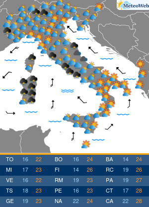 Martedi 6 Ottobre Previsioni Meteo Martedi 6 Ottobre