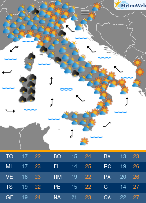 Martedi 6 Ottobre Previsioni Meteo Martedi 6 Ottobre