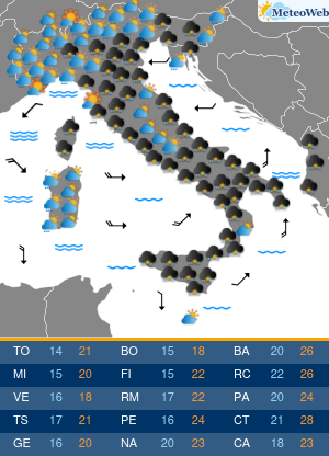 Venerdi 9 Ottobre Previsioni Meteo Venerdi 9 Ottobre