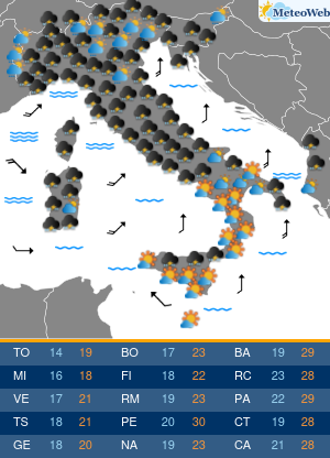 Giovedi 8 Ottobre Previsioni Meteo Giovedi 8 Ottobre
