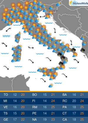 Lunedi 12 Ottobre Previsioni Meteo Lunedi 12 Ottobre