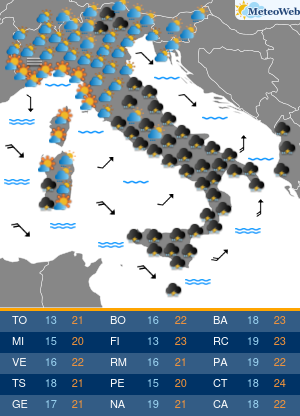 Sabato 10 Ottobre Previsioni Meteo Sabato 10 Ottobre