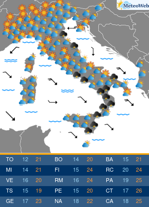 Lunedi 12 Ottobre Previsioni Meteo Lunedi 12 Ottobre