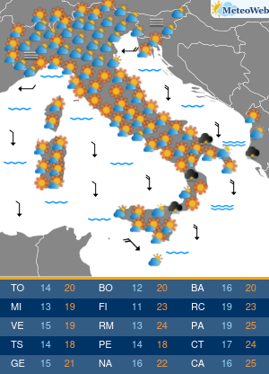 Martedi 13 Ottobre Previsioni Meteo Martedi 13 Ottobre
