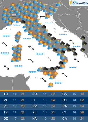 Domenica 11 Ottobre Previsioni Meteo Domenica 11 Ottobre