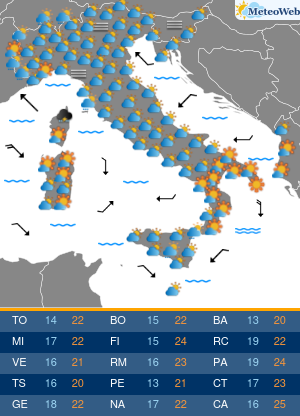Sabato 17 Ottobre Previsioni Meteo Sabato 17 Ottobre