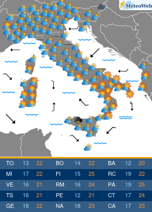 Sabato 17 Ottobre Previsioni Meteo Sabato 17 Ottobre