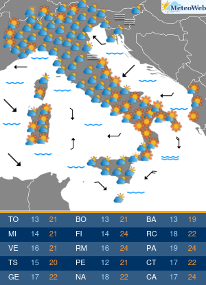 Sabato 17 Ottobre Previsioni Meteo Sabato 17 Ottobre