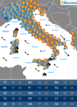 Lunedi 19 Ottobre Previsioni Meteo Lunedi 19 Ottobre