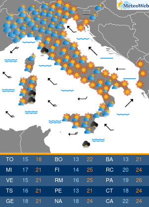 Lunedi 19 Ottobre Previsioni Meteo Lunedi 19 Ottobre