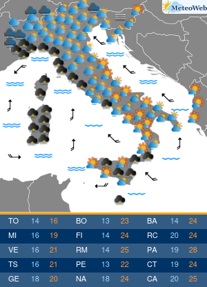 Martedi 20 Ottobre Previsioni Meteo Martedi 20 Ottobre