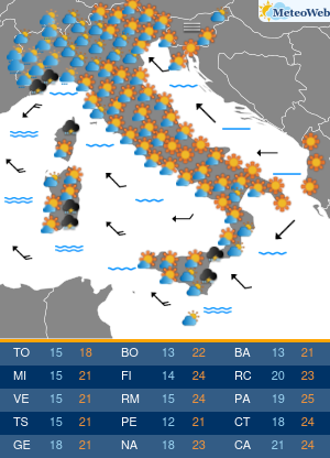 Lunedi 19 Ottobre Previsioni Meteo Lunedi 19 Ottobre