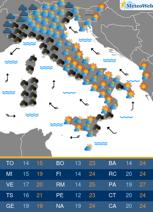 Martedi 20 Ottobre Previsioni Meteo Martedi 20 Ottobre