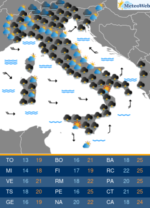 Mercoledi 21 Ottobre Previsioni Meteo Mercoledi 21 Ottobre