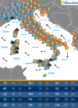 Lunedi 19 Ottobre Previsioni Meteo Lunedi 19 Ottobre