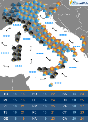 Martedi 20 Ottobre Previsioni Meteo Martedi 20 Ottobre
