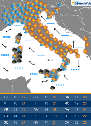 Lunedi 19 Ottobre Previsioni Meteo Lunedi 19 Ottobre