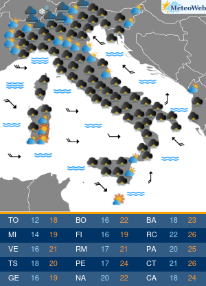 Mercoledi 21 Ottobre Previsioni Meteo Mercoledi 21 Ottobre