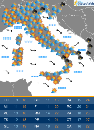 Giovedi 22 Ottobre Previsioni Meteo Giovedi 22 Ottobre