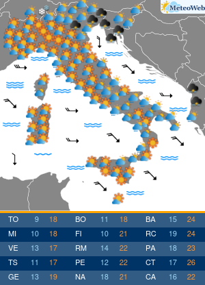 Giovedi 22 Ottobre Previsioni Meteo Giovedi 22 Ottobre