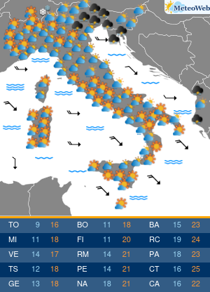 Giovedi 22 Ottobre Previsioni Meteo Giovedi 22 Ottobre