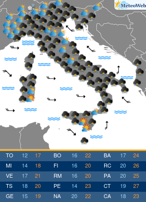 Mercoledi 21 Ottobre Previsioni Meteo Mercoledi 21 Ottobre