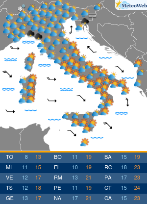 Venerdi 23 Ottobre Previsioni Meteo Venerdi 23 Ottobre
