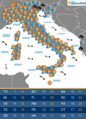 Giovedi 22 Ottobre Previsioni Meteo Giovedi 22 Ottobre