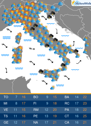 Sabato 24 Ottobre Previsioni Meteo Sabato 24 Ottobre