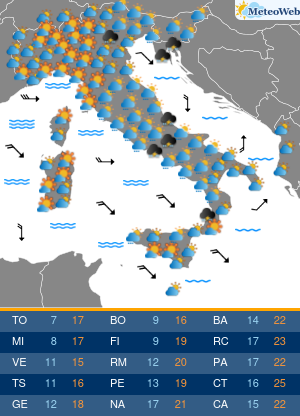Sabato 24 Ottobre Previsioni Meteo Sabato 24 Ottobre