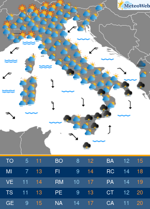 Domenica 1 Novembre Previsioni Meteo Domenica 1 Novembre