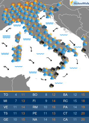 Previsioni Meteo Domenica 1 Novembre