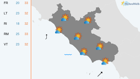 Previsioni Meteo Mercoledì 19 Agosto