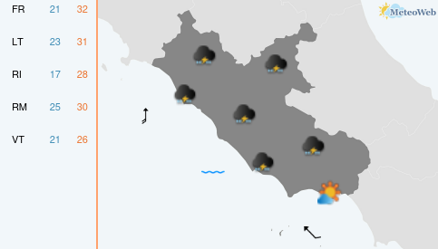 Previsioni Meteo Giovedì 10 Settembre