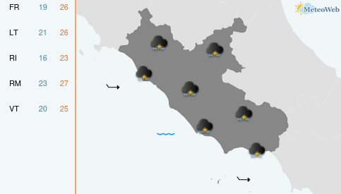 Previsioni Meteo Venerdì 11 Settembre