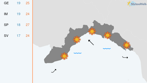 Previsioni Meteo Sabato 13 Giugno